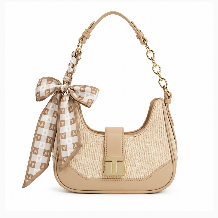 Sac à Main Élégance Milano – Beige & Noir